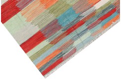 Etniczny kilim szary z Afganistanu dzieło Chobi nomadyczny 120x180cm