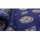 Buchara 3ply dywan ręcznie tkany z Pakistanu 100% wełna ok 200x200cm granatowy kwadratowy