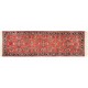 Perski ceny dywan Saruk fein ręczne tkany chodnik 80x250cm 100% wełna kwatowy gustowny czerwony