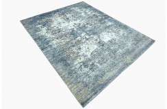Jedwabny dywna z Indii 170x240cm w stylu vintage