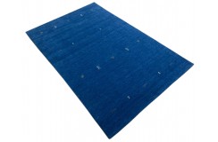 Niebieski ekskluzywny dywan Gabbeh Loribaft Indie 200x300cm 100% wełniany