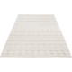 Nowoczesny 100% wełniany dywan ręcznie tkany z Indii beżowy 130x190cm Luxor Living Boho Aalborg dwupoziomowy