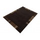 Gęsto tkany wełniany dywan Nepal Omega 200x300cm z jedwabiem brązowy nowoczesny