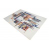 100% wełna gruby dywan z Indii 150x240cm design do salonu kolorowy