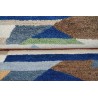 100% wełna gruby dywan z Indii 150x240cm design do salonu kolorowy