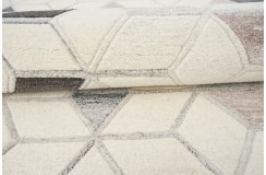 100% wełna gruby dywan z Indii 150x240cm design do salonu kolorowy