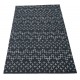 Grafitowy designerski dywan do salonu 100% wełniany z Indii 160x230cm