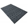 100% wełna gruby dywan z Indii 160x230cm design do salonu grafitowy