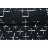 100% wełna gruby dywan z Indii 160x230cm design do salonu grafitowy
