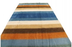 100% wełna gruby dywan handloom z indii kolorowy 200x300cm