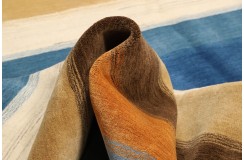100% wełna gruby dywan handloom z indii kolorowy 200x300cm