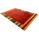 Kolorowy ekskluzywny dywan Gabbeh Loribaft Indie 200x300cm 100% wełniany czerwone tło