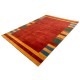 Kolorowy ekskluzywny dywan Gabbeh Loribaft Indie 200x300cm 100% wełniany czerwone tło