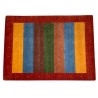 Kolorowy ekskluzywny dywan Gabbeh Loribaft Indie 250x350cm 100% wełniany czerwone tło