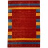 Kolorowy ekskluzywny dywan Gabbeh Loribaft Indie 250x350cm 100% wełniany czerwone tło