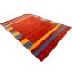 Kolorowy ekskluzywny dywan Gabbeh Loribaft Indie 250x350cm 100% wełniany czerwone tło