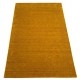 Gładki 100% wełniany dywan Gabbeh Handloom złoty 200x300cm deseń