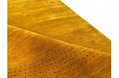 100% wełna gruby dywan handloom z Indii złoty 170x240cm