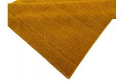100% wełna gruby dywan handloom z Indii złoty 170x240cm