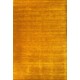 Gładki 100% wełniany dywan Gabbeh Handloom złoty 200x300cm deseń