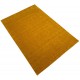 Gładki 100% wełniany dywan Gabbeh Handloom złoty 140x200cm deseń
