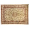 Dywan Ziegler Farahan Isfahan 100% wełna kamienowana ręcznie tkany luksusowy 250x350cm klasyczny beżowy