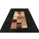 Niezwykły ręcznie gęsto tkany dywan Loribaft Rizbaft Kaszkuli z Iranu 200x300cm czarny