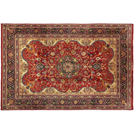 Oryginalny ręcznie tkany perski dywan 240x340cm 100% wełna - Meszhed Iran sygnowany