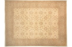 Dywan Ziegler Farahan Chobi 100% wełna kamienowana ręcznie tkany luksusowy 300x400cm klasyczny beżowy