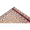 Etniczny kilim szary z Afganistanu dzieło Sumak nomadyczny 150x200cm