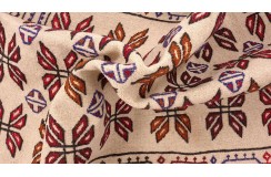 Etniczny kilim szary z Afganistanu dzieło Sumak nomadyczny 150x200cm