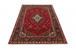 Beżowy oryginalny dywan Kashan (Keszan) z Iranu wełna 140x200cm perski