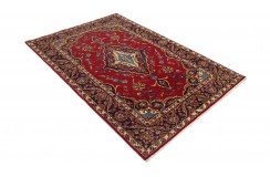 Beżowy oryginalny dywan Kashan (Keszan) z Iranu wełna 140x200cm perski