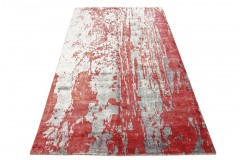 Jedwabny dywna z Indii 170x240cm w stylu vintage