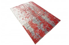 Jedwabny dywna z Indii 170x240cm w stylu vintage