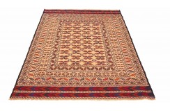 Etniczny kilim szary z Afganistanu dzieło Sumak nomadyczny 120x180cm