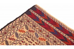 Etniczny kilim szary z Afganistanu dzieło Sumak nomadyczny 120x180cm