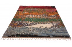 100% wełniany dywan Afgański Berber ręcznie tkany 170x230cm