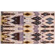 Kolorowy etniczny dywan Berber Beni Ourain z Afganistanu abstrakcyjny do salonu 100% wełniany 120x180cm ręcznie tkany