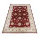 Dywan Ziegler Arijana Classic 100% wełna kamienowana ręcznie tkany luksusowy 170x240cm czerwony ornamenty