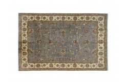 Dywan Ziegler Arijana Classic 100% wełna kamienowana ręcznie tkany luksusowy 200x300cm taupe ornamenty