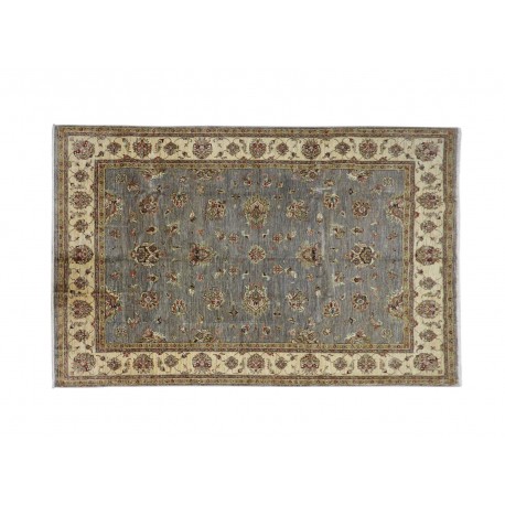 Dywan Ziegler Arijana Classic 100% wełna kamienowana ręcznie tkany luksusowy 200x300cm taupe ornamenty