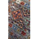 Dywan Ziegler Arijana Shaal 100% wełna kamienowana ręcznie tkany luksusowy 130x190cm szary w pasy