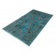 Dywan Ziegler Arijana Classic 100% wełna kamienowana ręcznie tkany luksusowy 170x240cm turkusowy kwiatowe ornamenty