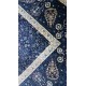 Luksusowy lśniący dywan z jedwabiu Chiński majstersztyk kwiatowy 15x220cm 100% jedwab naturalny