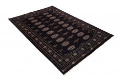 Oryginalny dywan Buchara z Pakistanu 100% wełna 140x200cm czarny