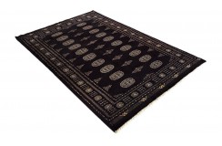Oryginalny dywan Buchara z Pakistanu 100% wełna 140x200cm czarny
