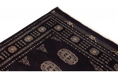 Oryginalny dywan Buchara z Pakistanu 100% wełna 140x200cm czarny