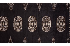 Oryginalny dywan Buchara z Pakistanu 100% wełna 140x200cm czarny