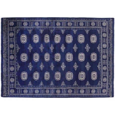 Buchara 3Ply dywan ręcznie tkany z Pakistanu 100% wełna niebieski ok 140x200cm